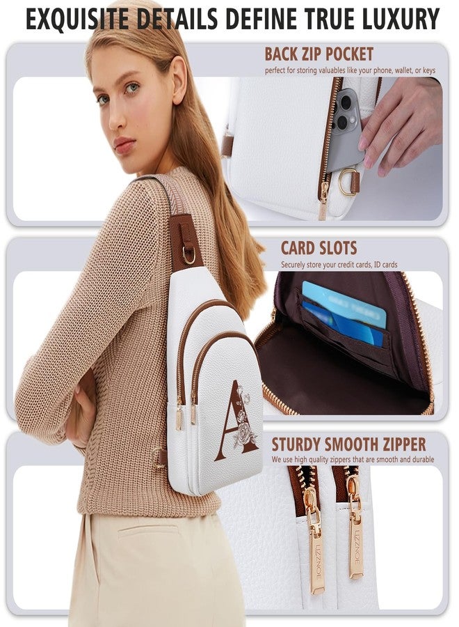 Lizznoe Initial Women Crossbody Bag Sling Shoulder Purse Fanny Pack Side Cross Body Travel Small Leather Belt Backpack Daughter Mother Mom Her Sister Girlfriend Best Friend Christmas Unique Xmas Birthday Gift - Image 4